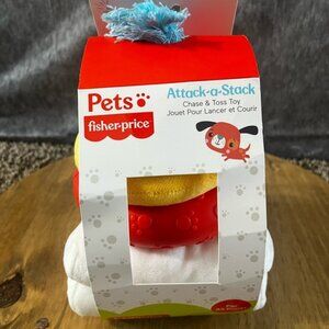 NEW Dog Puppy Toys Fisher Price: Stack Attack & Snuggle Up Warming Toy Anxiety